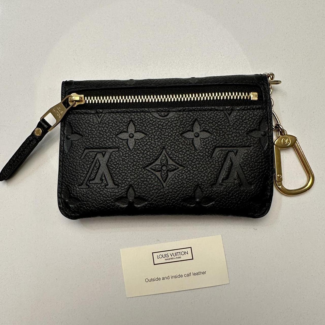 Louis Vuitton Empreinte Key Pouch Black Gently - Depop