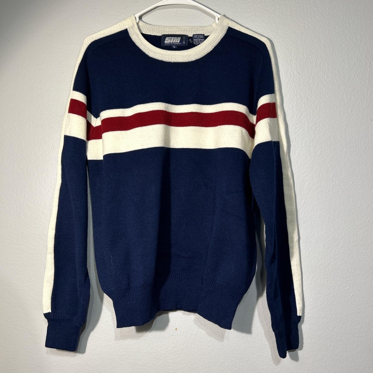 Large Vintage 90’s iconic mod sweater SIM true... - Depop