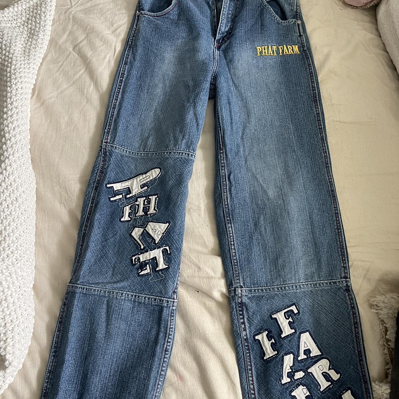 phat farm jeans THE BOMBEST DETAILS🫧💋 *zipper | Depop