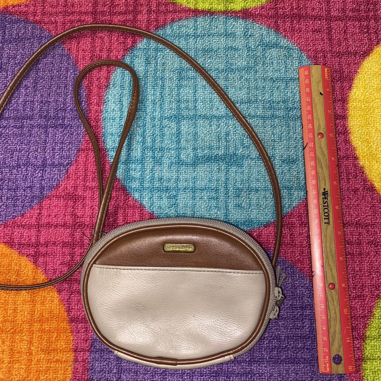 Vintage Liz Claiborne Brown Leather Mini Bag... - Depop