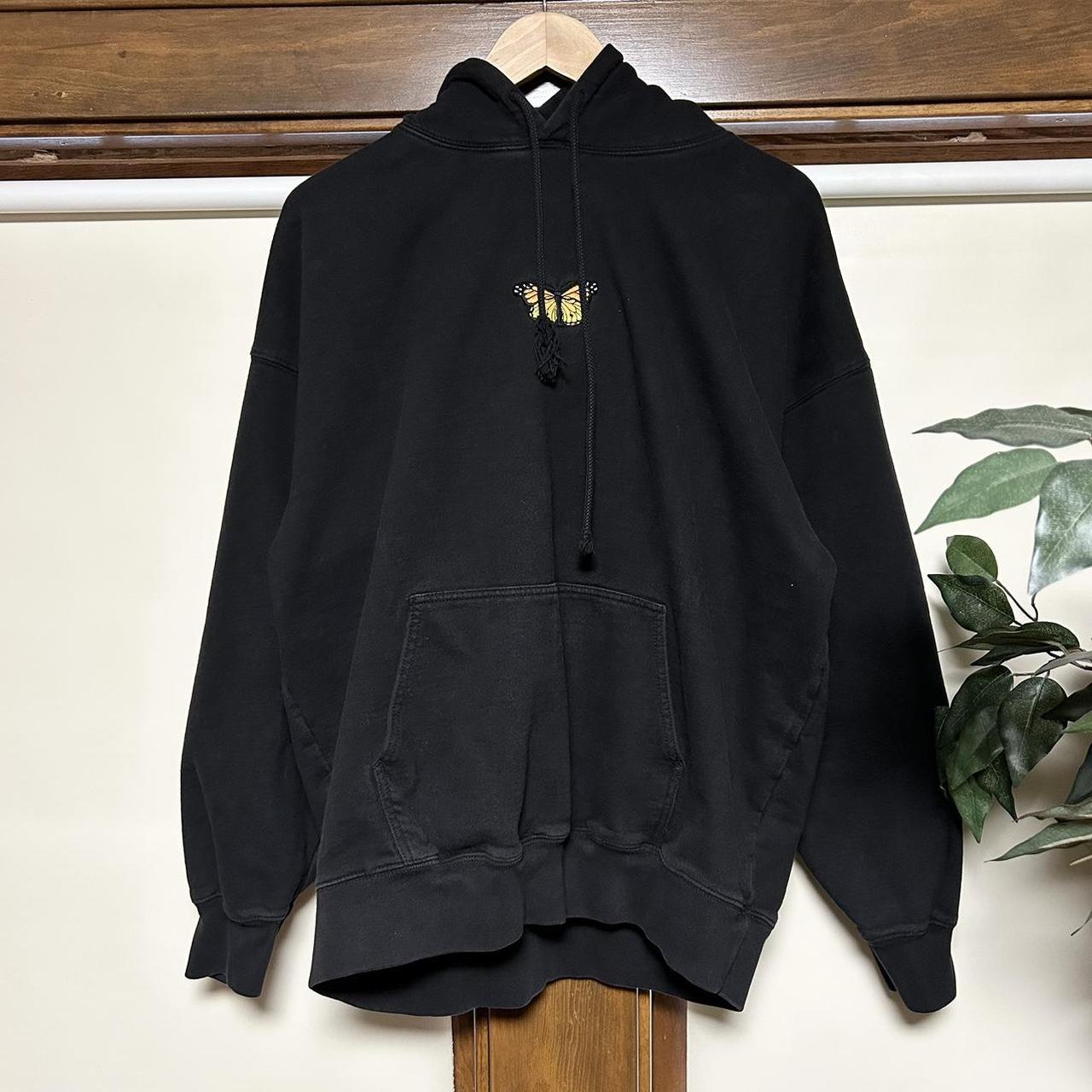 brandy melville black butterfly hoodie