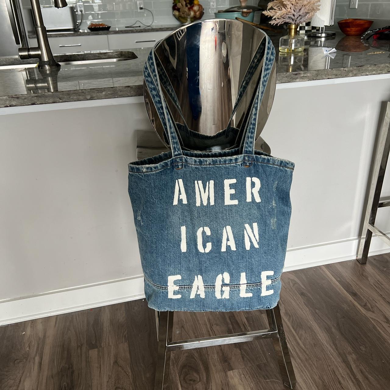 American eagle denim tote bag