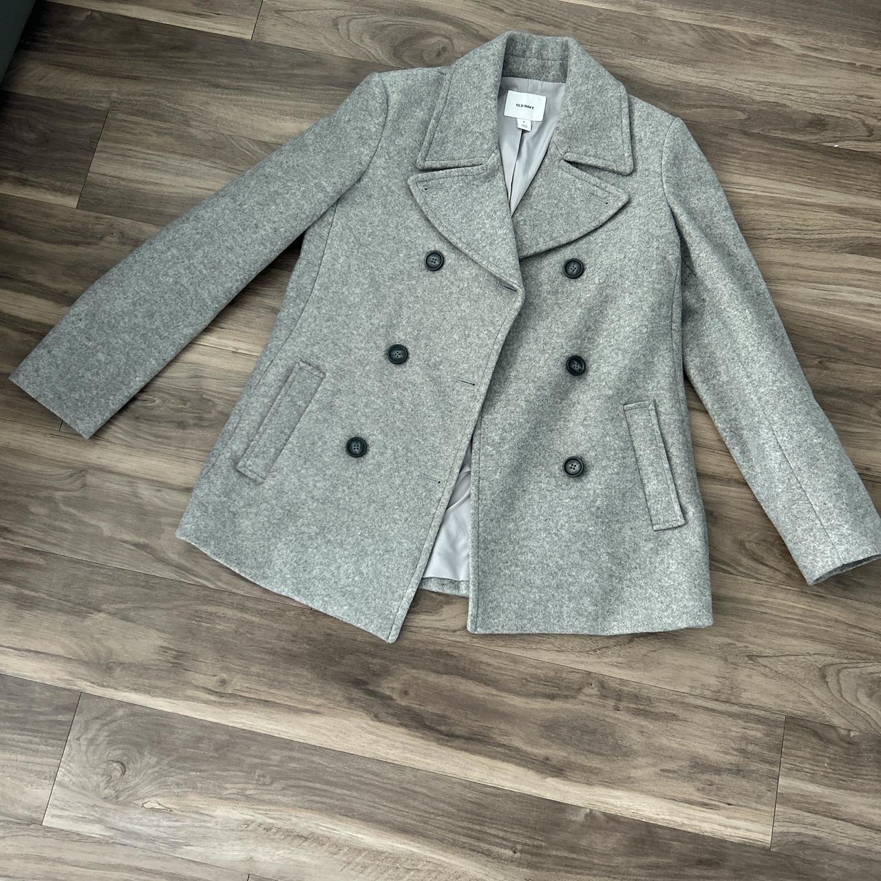 Heather grey peacoat best sale