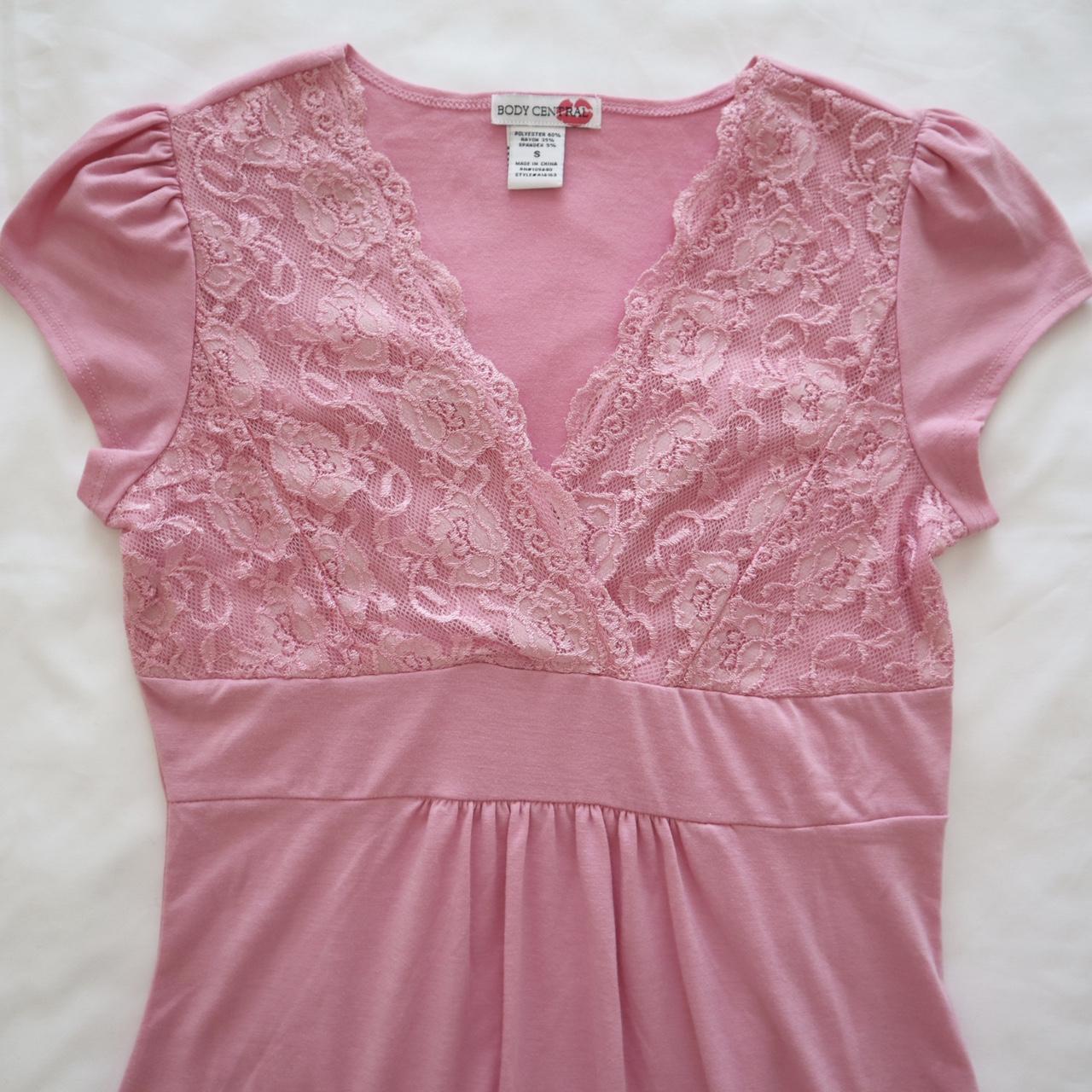 Body Central Women's Pink Blouse Depop