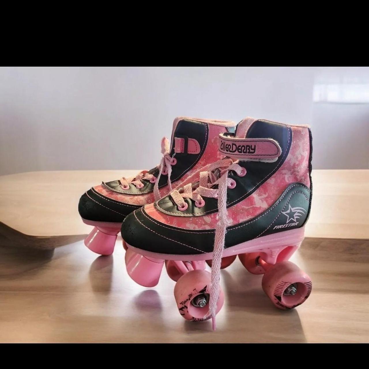 Roller Derby Firestar V2 Quad Roller Skates Pink &... Depop