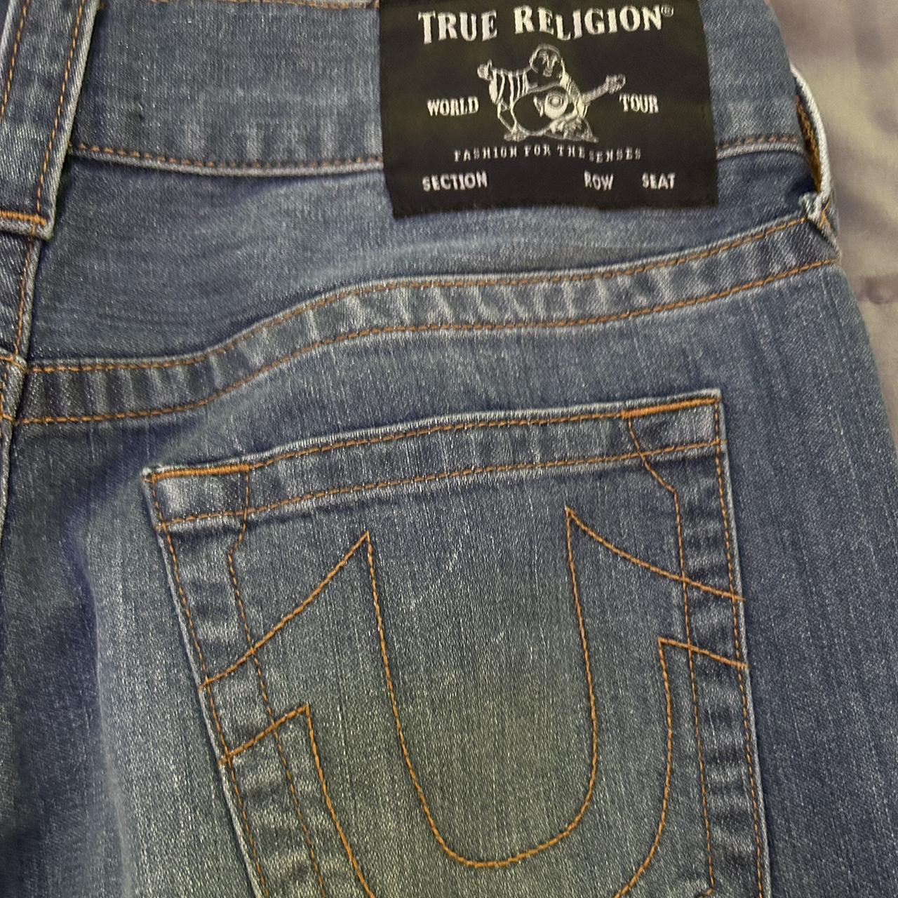 Size 31 boring blue true religion jeans. Got them... - Depop