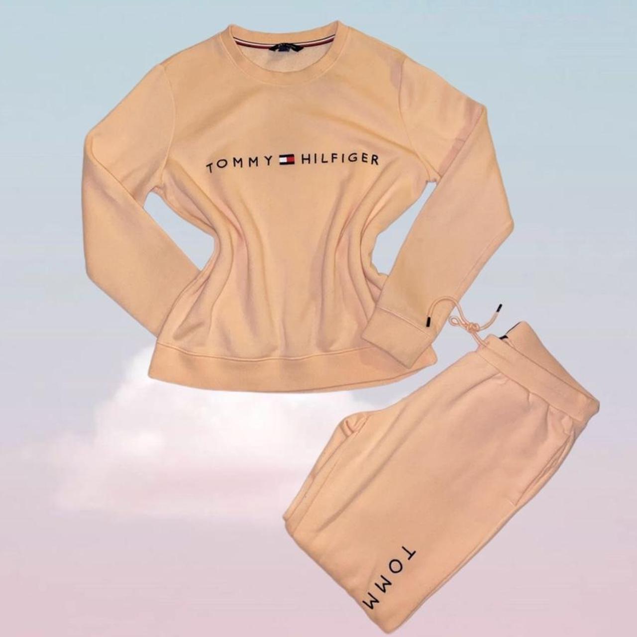 Peach tommy hilfiger online sweatshirt