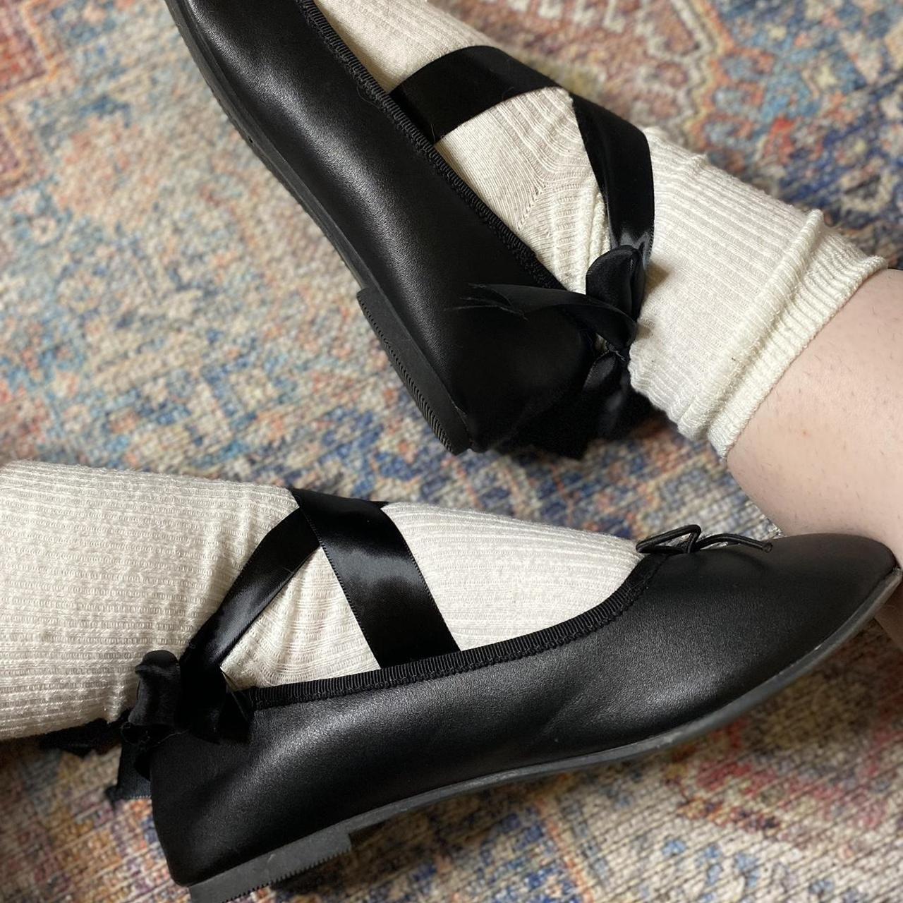 Cat & Jack Women's Black Balletshoes Depop