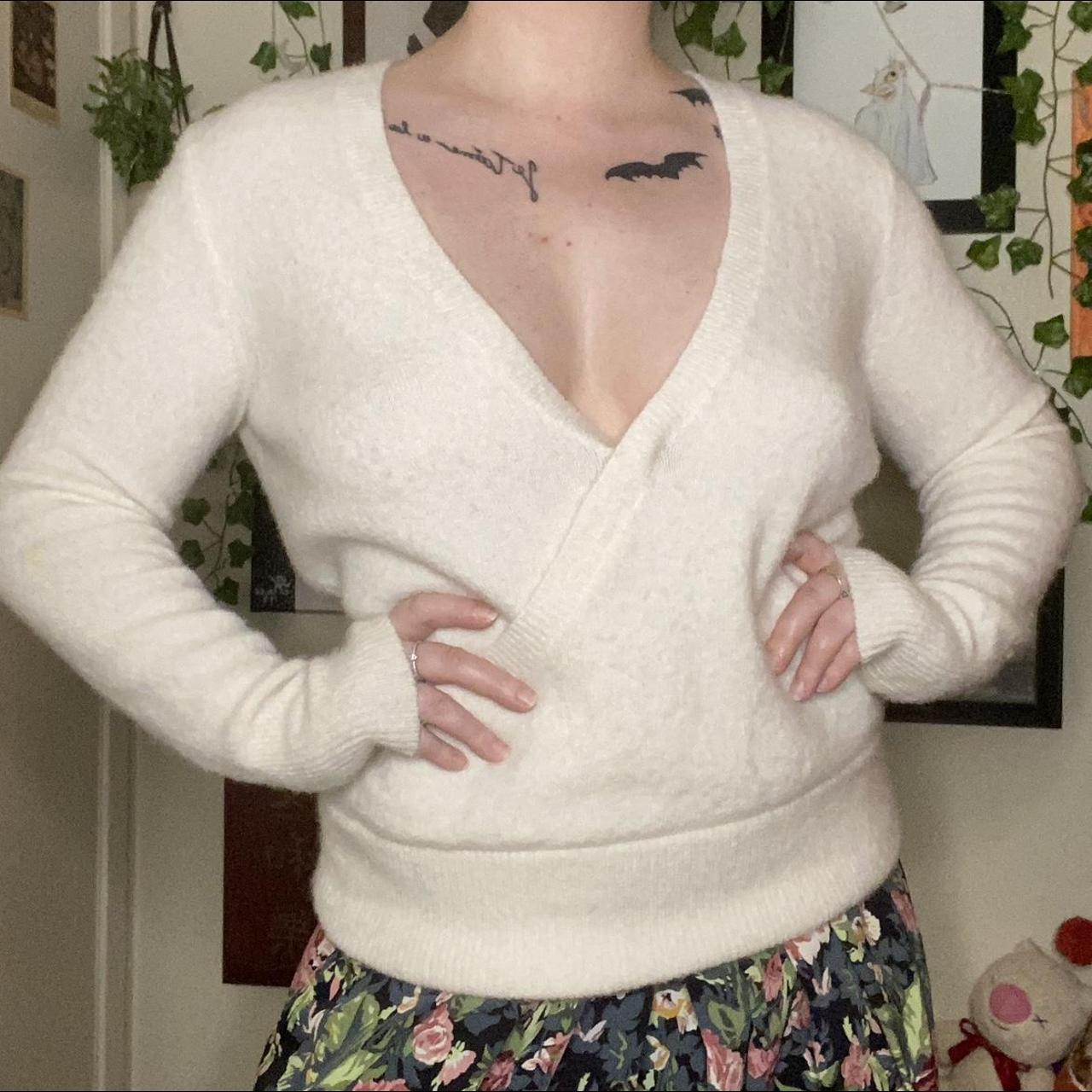 Madewell faux hot sale wrap sweater