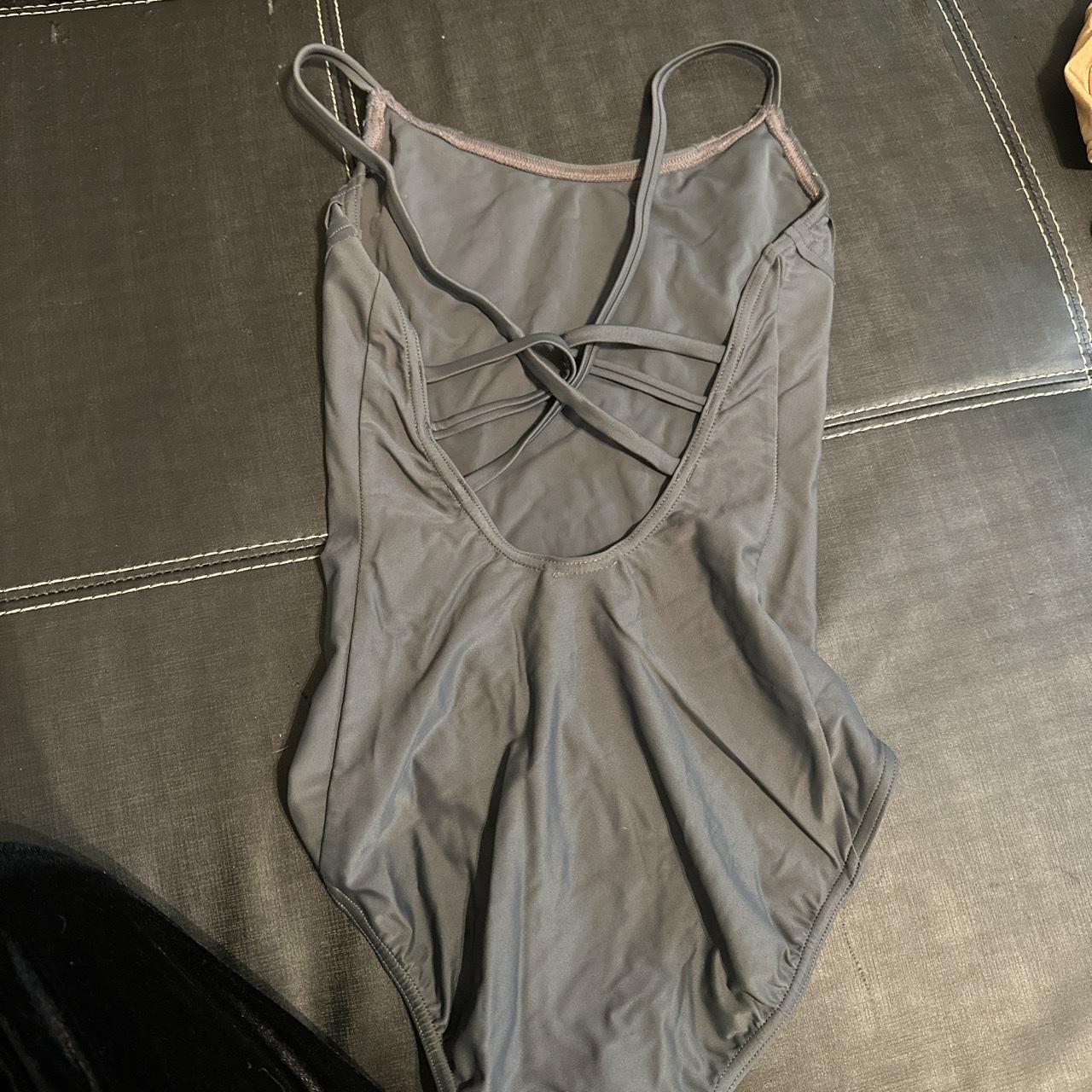 capezio grey leotard