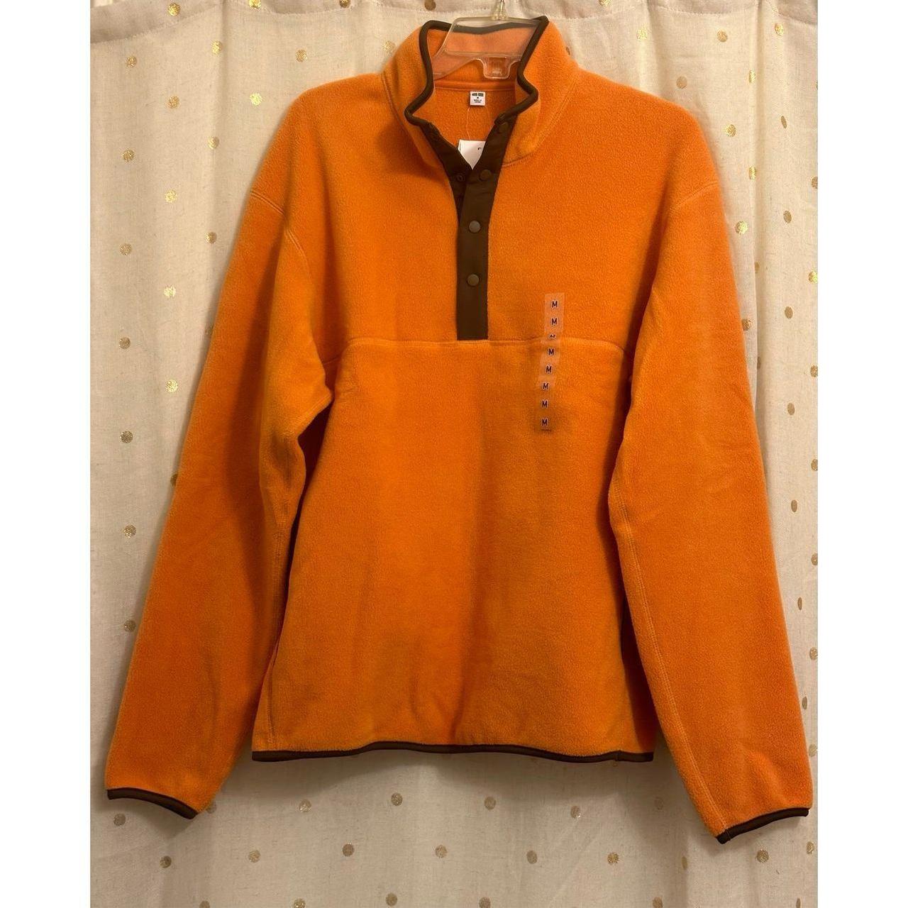 Fleece Button-Up Long Sleeve Pullover