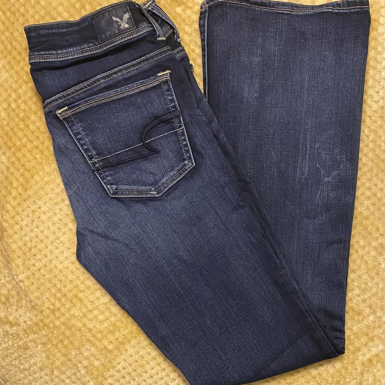 American Eagle Outfitters Women's Blue Jeans Depop