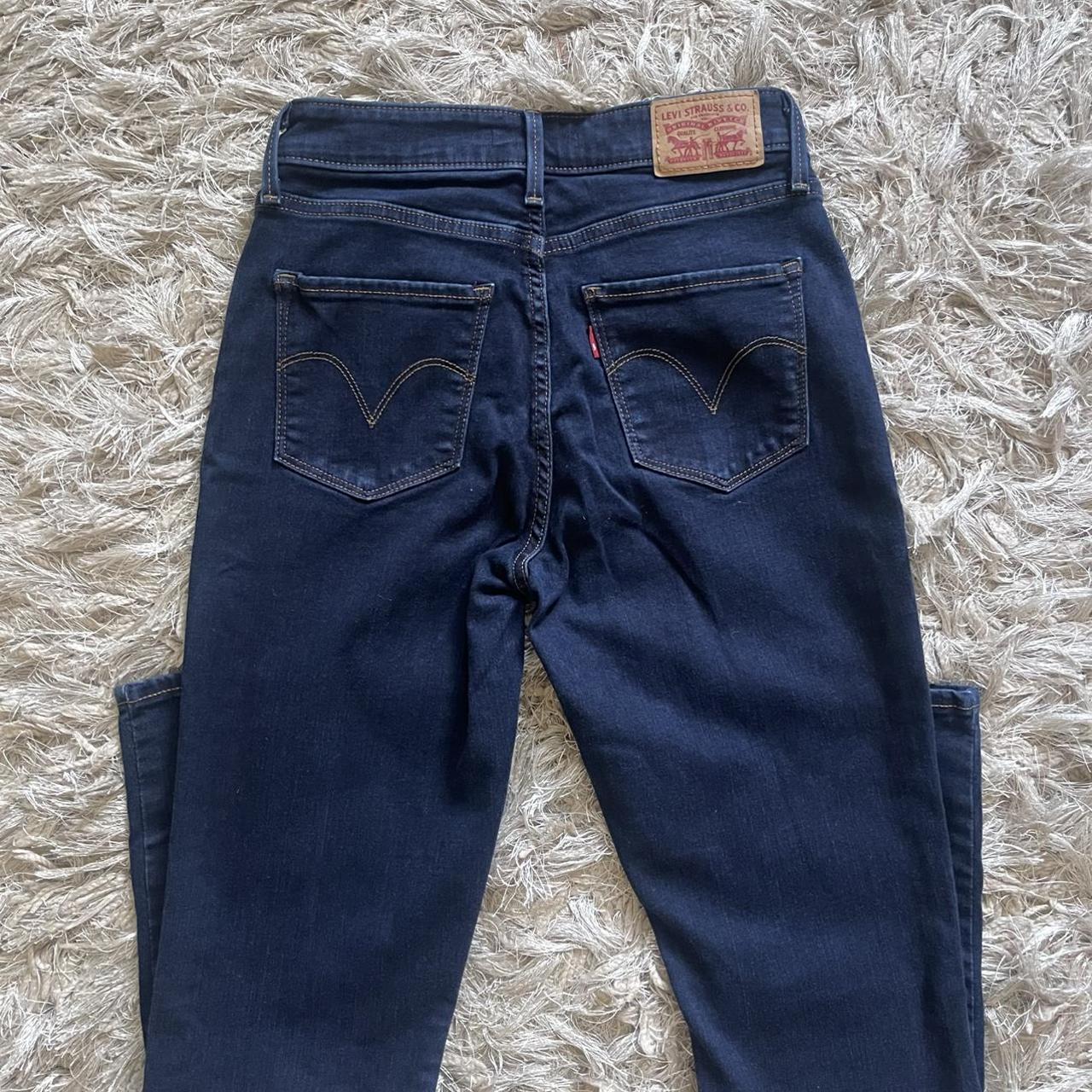 y2k Levi's premium denim Classic dark denim mid-rise... - Depop y2k Levi's premium denim Classic dark denim mid-rise... - Depop