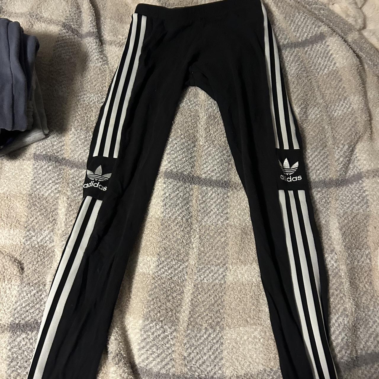 Custom Grey adidas leggings, not see through just - Depop