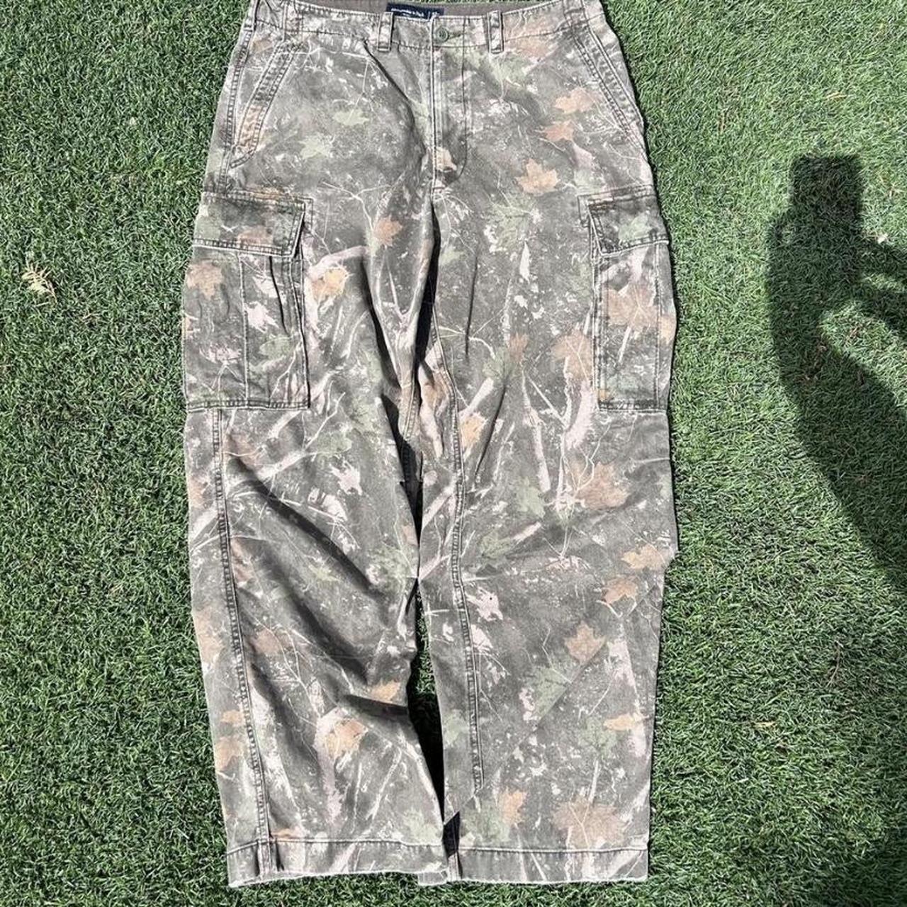 Baggy Abercrombie & Fitch Camo Pants Condition:... - Depop