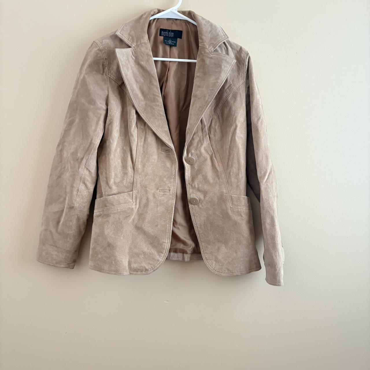 Women's Blazer Jacket - Tan/Cream - L – Mark Alan… - image 1