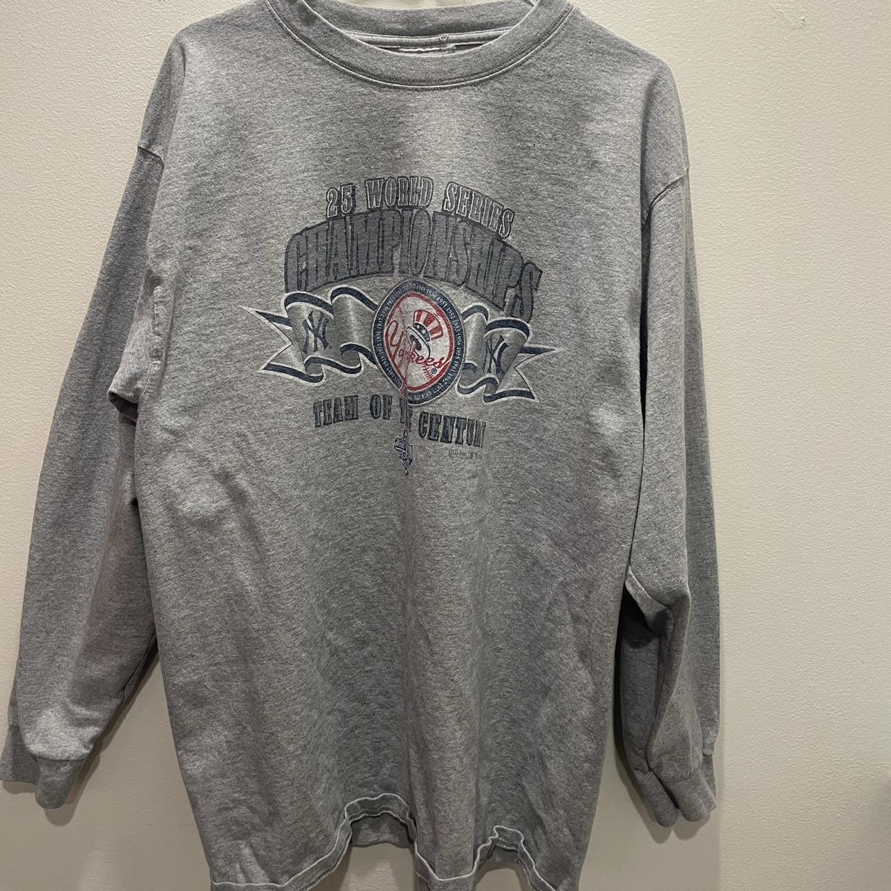 NY New York yankees over shirt navy, white, red (L - Depop