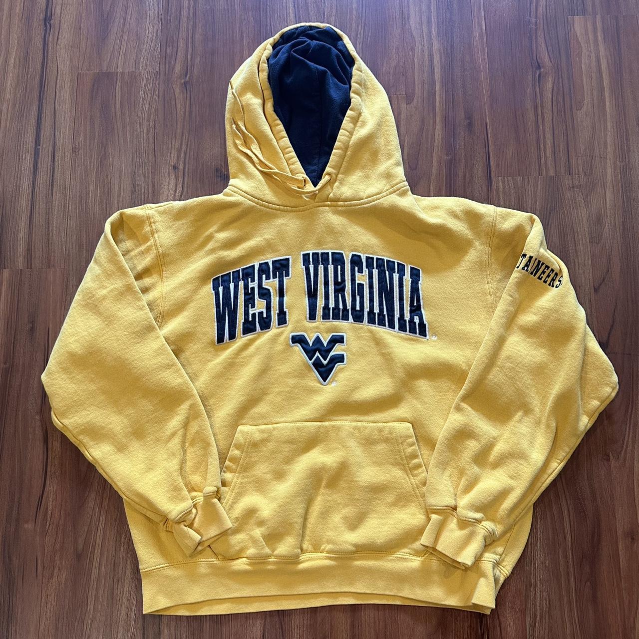 Vintage West Virginia Mountaineers Hoodie Adult... - Depop