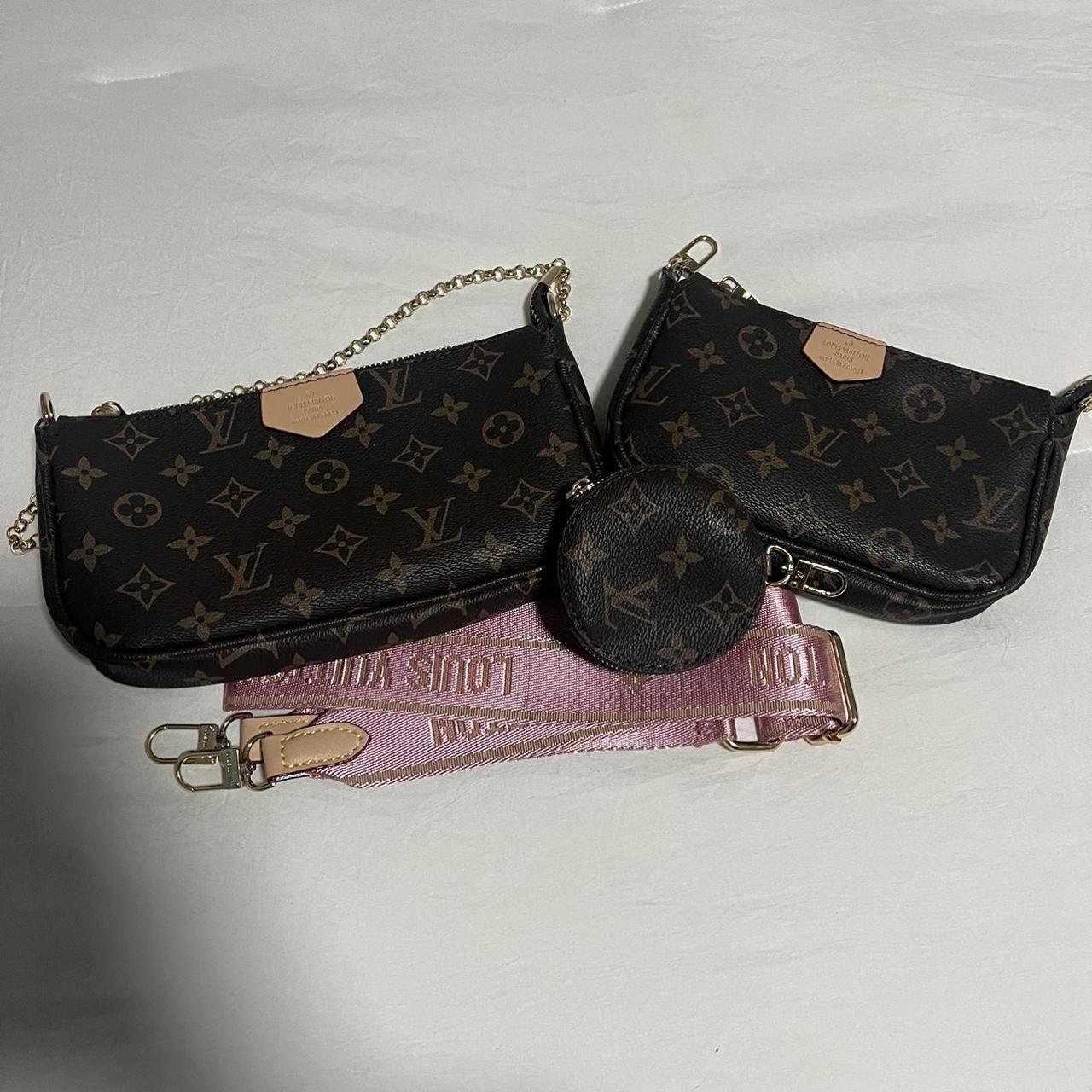 Louis vuitton multi-pochette handbag/clutch in brown - Depop