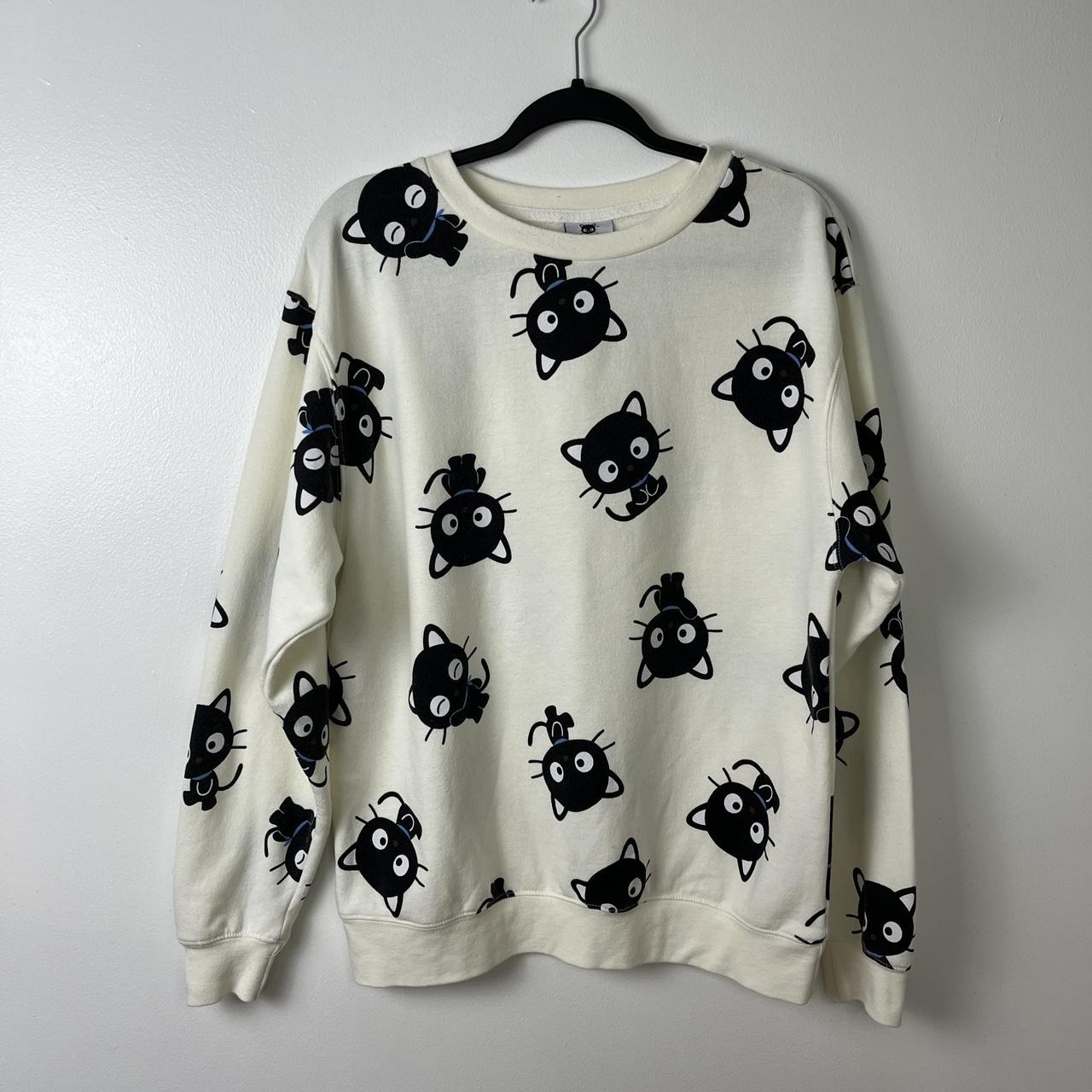 sanrio chococat crewneck sweatshirt size small in... - Depop