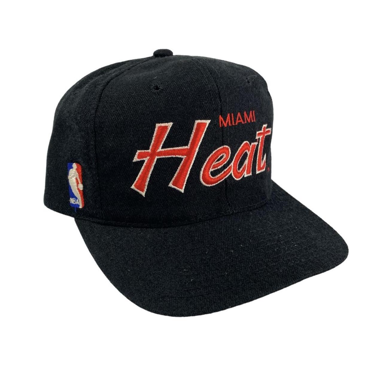 Vintage Miami Heat Sports Specialties Script... - Depop