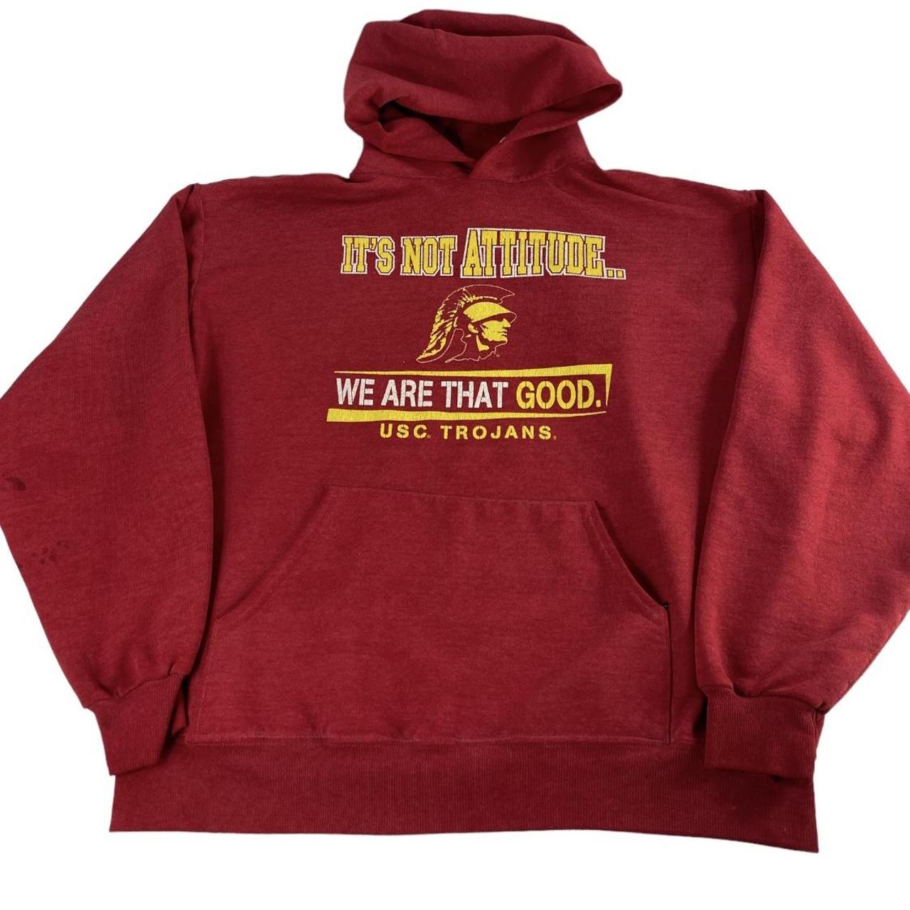 Vintage USC Trojans Hoodie Sweatshirt It s Not Depop