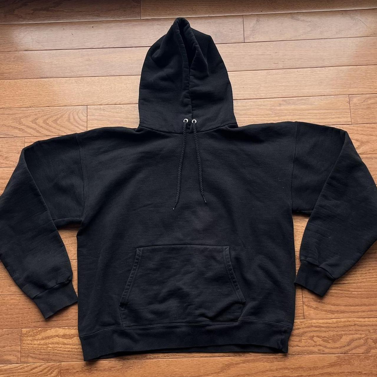 Hanes Women's Black Hoodie | Depop