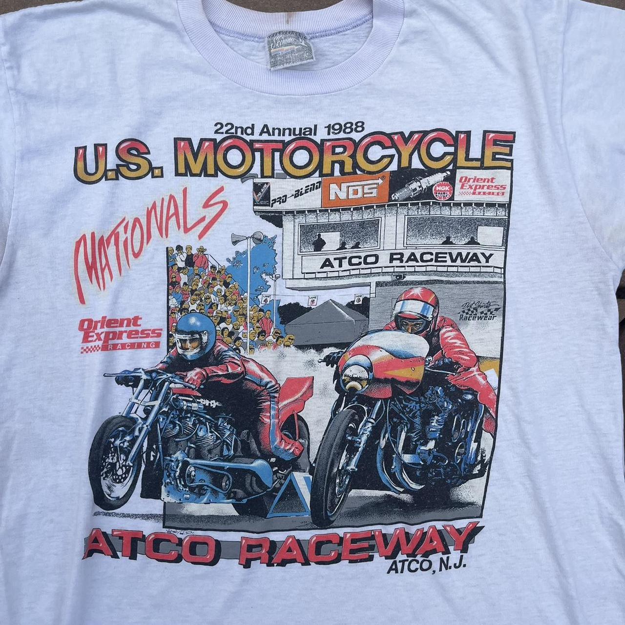 Vintage 1988 U.S Motorcycle T-Shirt Size XL, Super