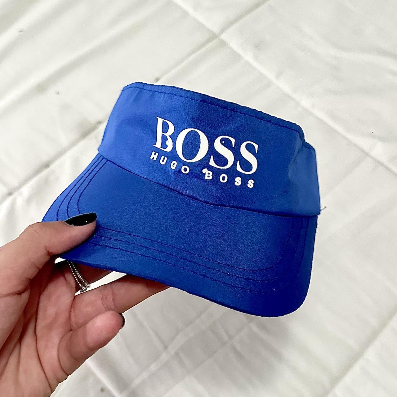 Hugo boss visor cap 🧢 💙🤍 Depop