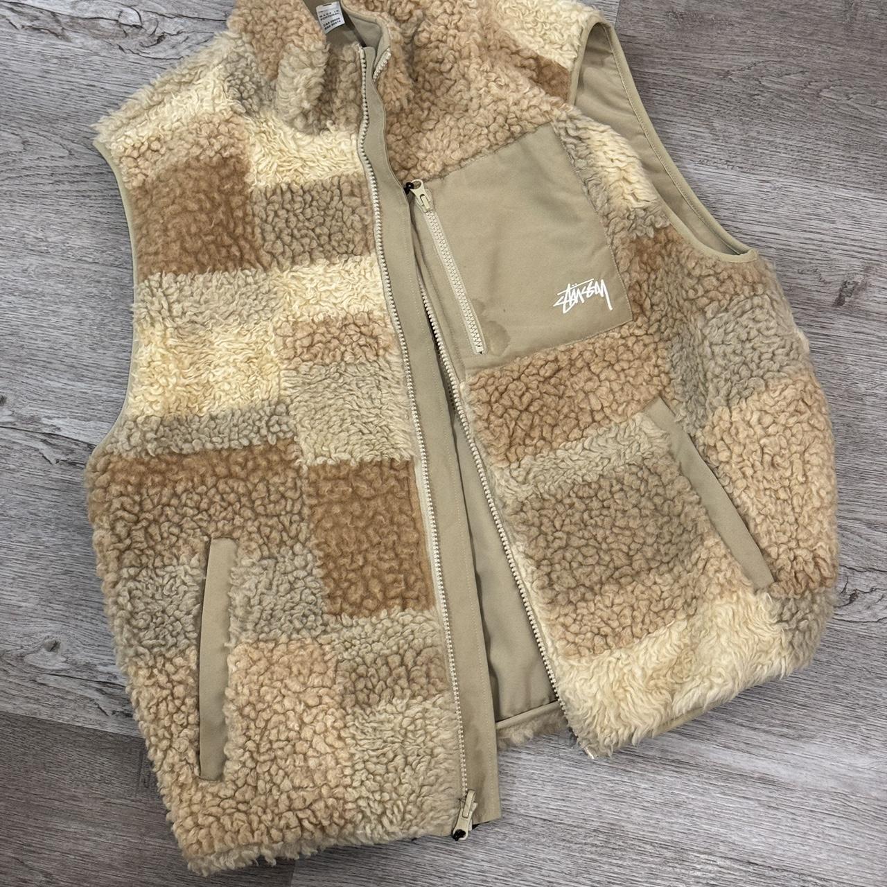 Stüssy Colorblock Reversible Vest 'khaki' release in | Depop