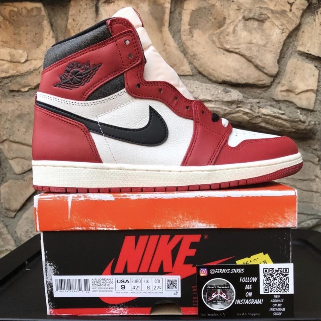 Jordan 1 Retro High OG “Chicago Lost and Found” Size | Depop