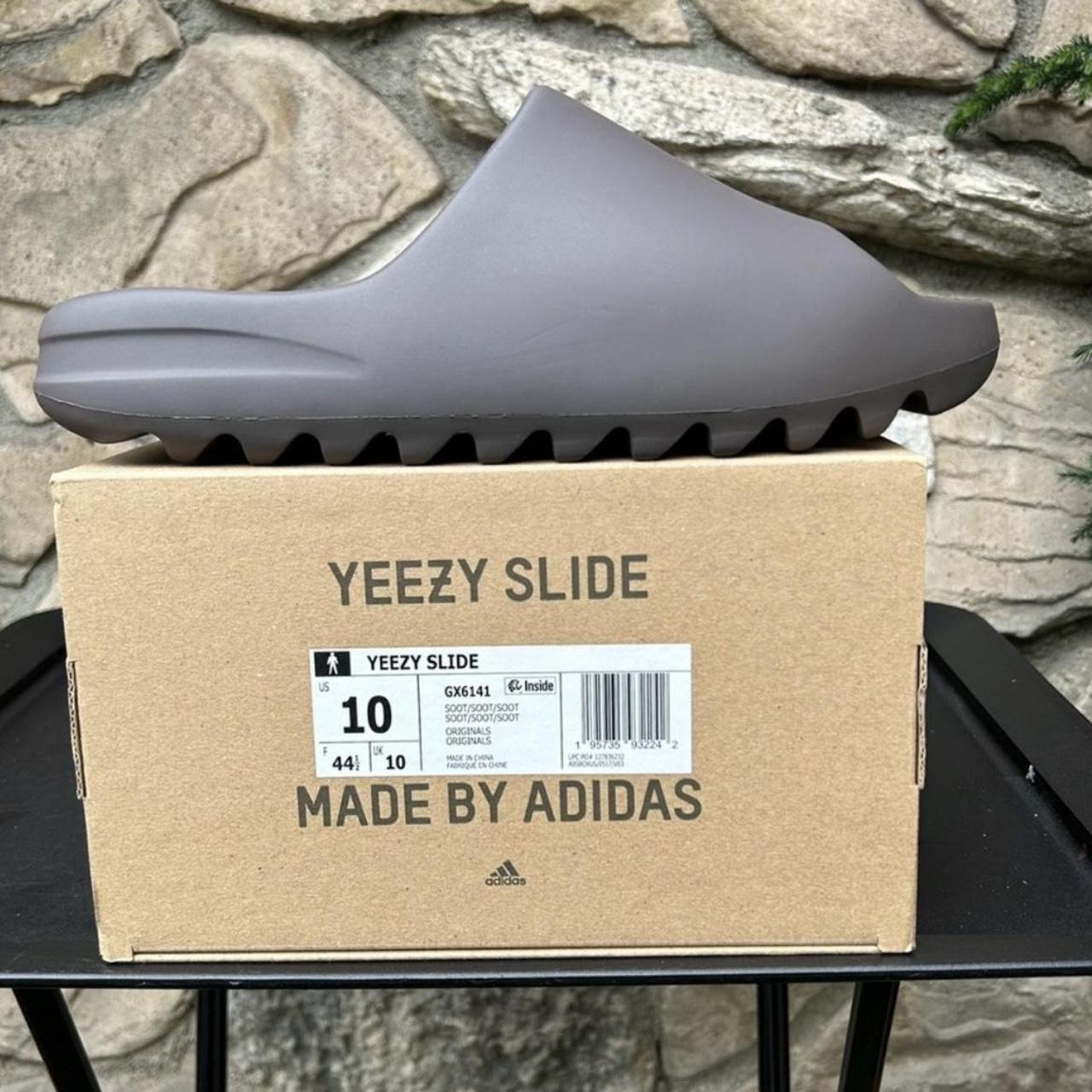 Adidas Yeezy Slide “Soot” 2021 Size 10 Men Brand... - Depop