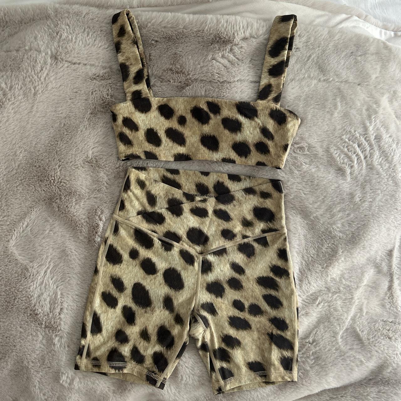 We Wore What Cheetah Workout Set - Depop