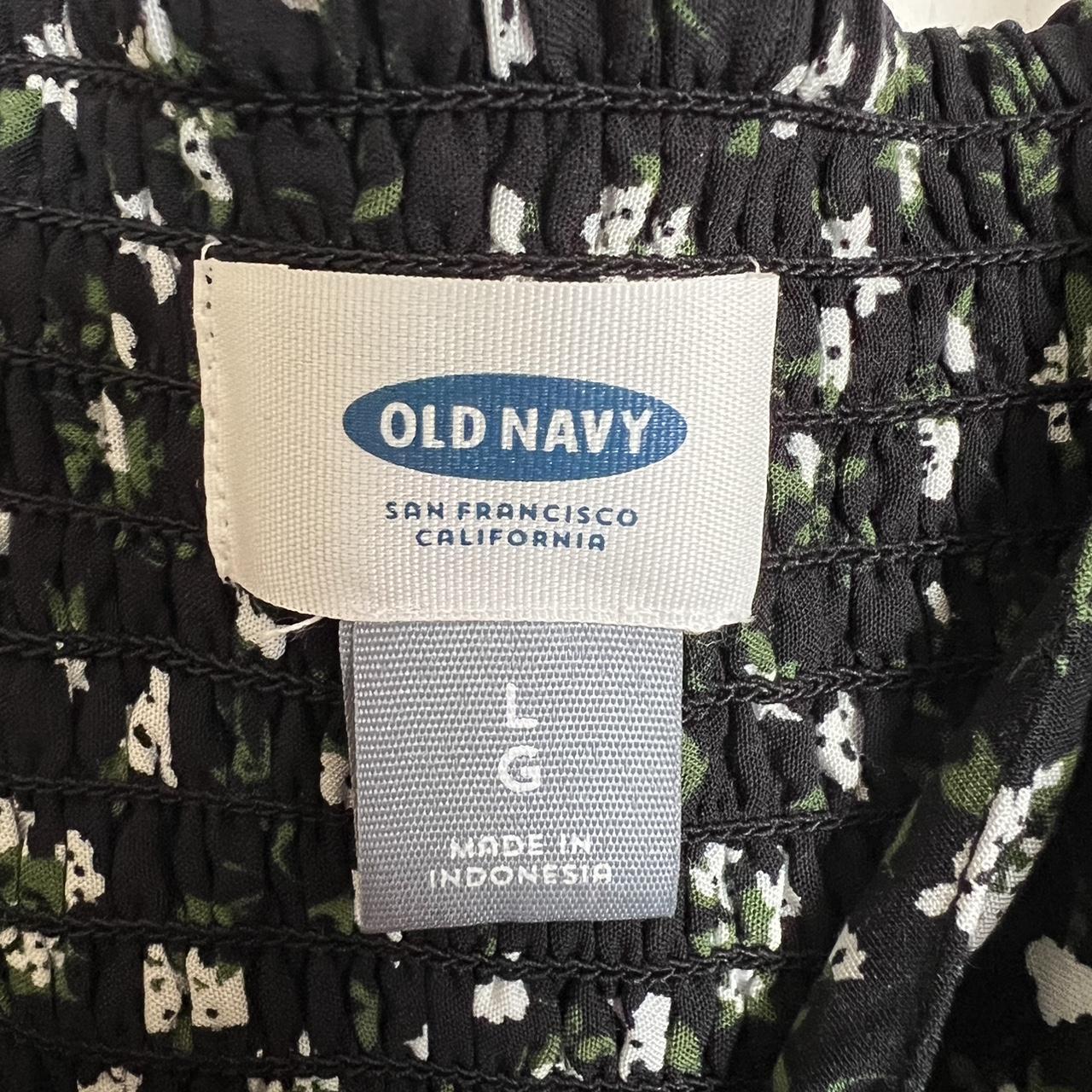 Black Old Navy Floral Dress Women’s size: Large... - Depop