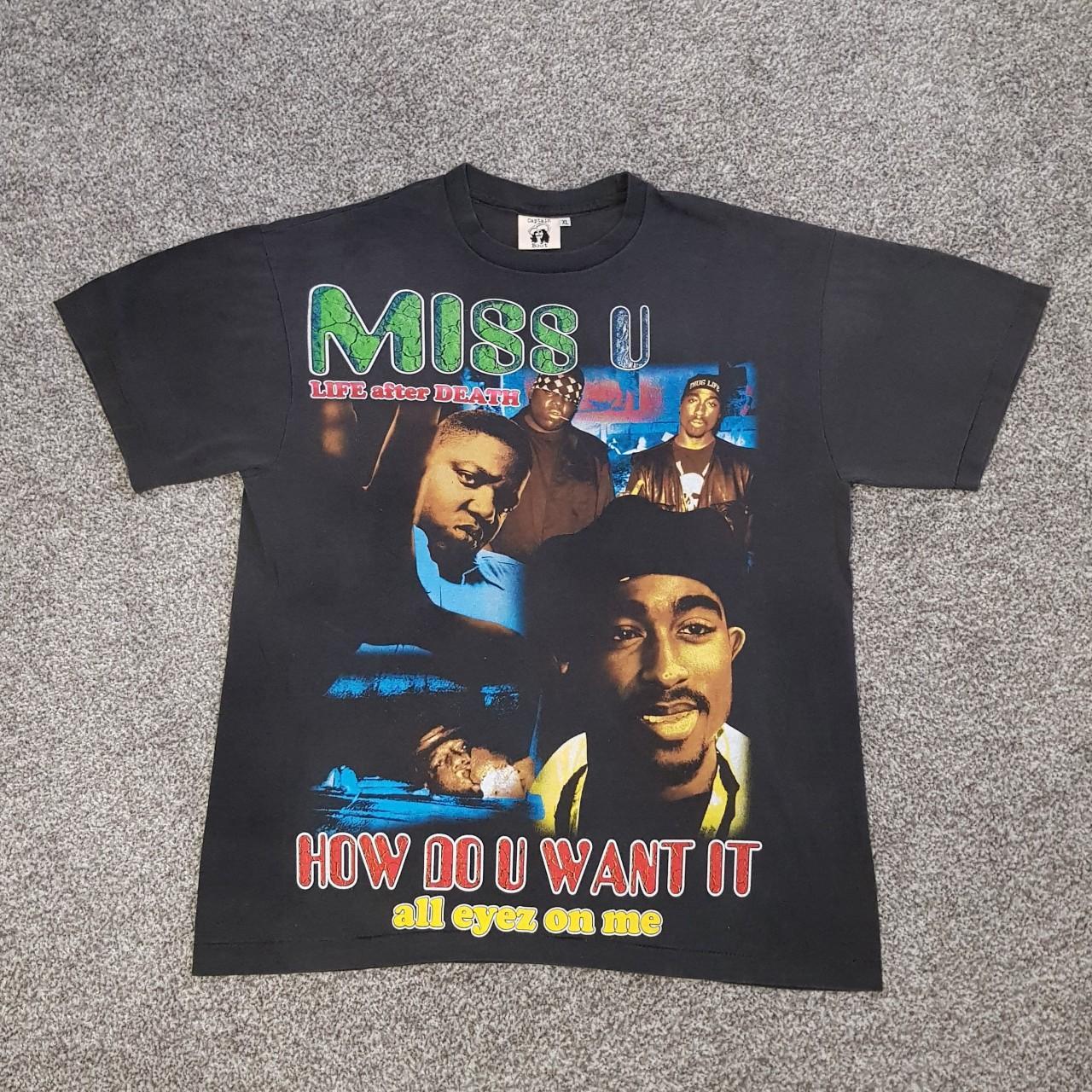 2Pac The Notorious B.I.G T-shirt Single Stitch Size... - Depop