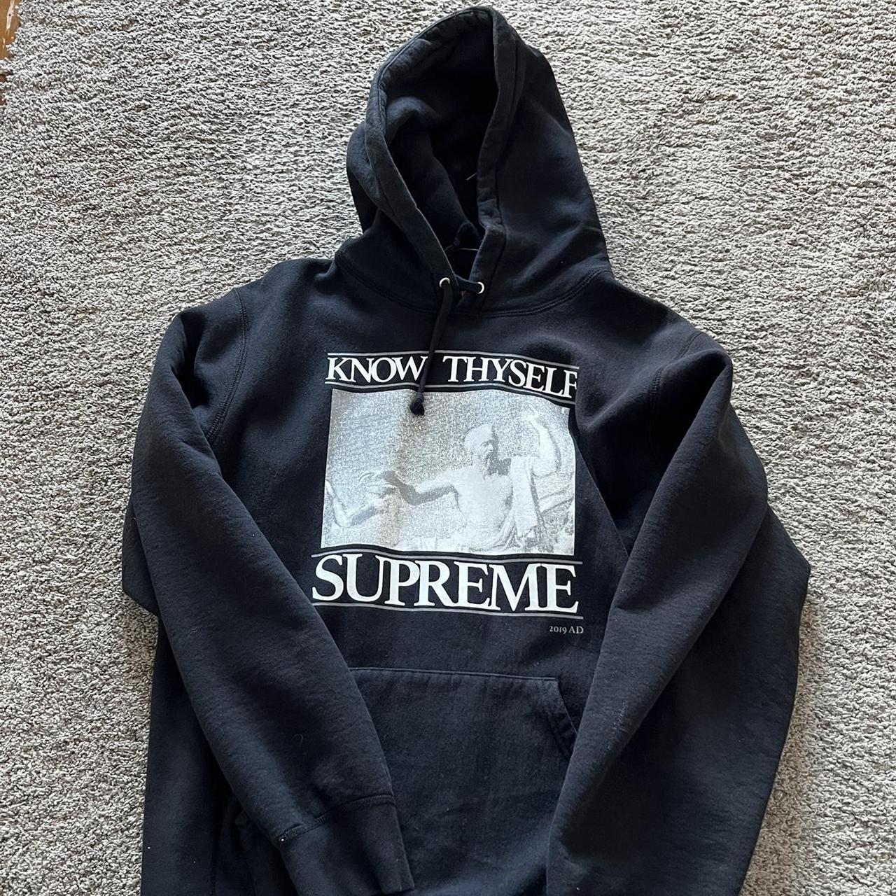 Supreme know thyself on sale hoodie