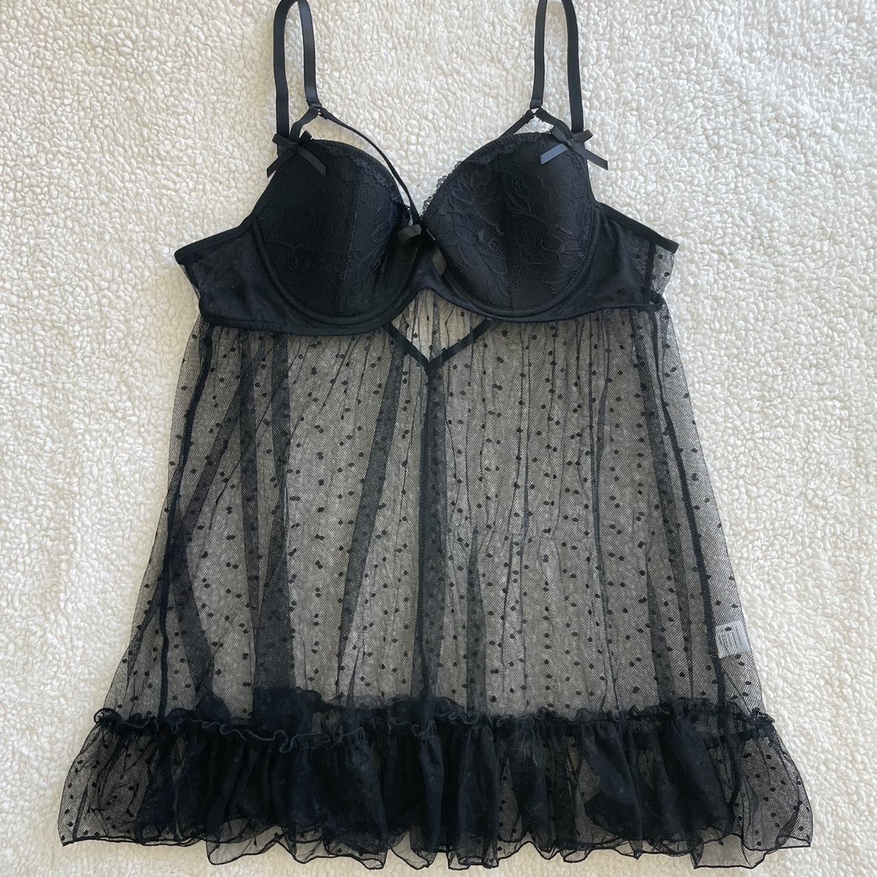 Sheer strappy babydoll, size XL, doesn’t have a... - Depop