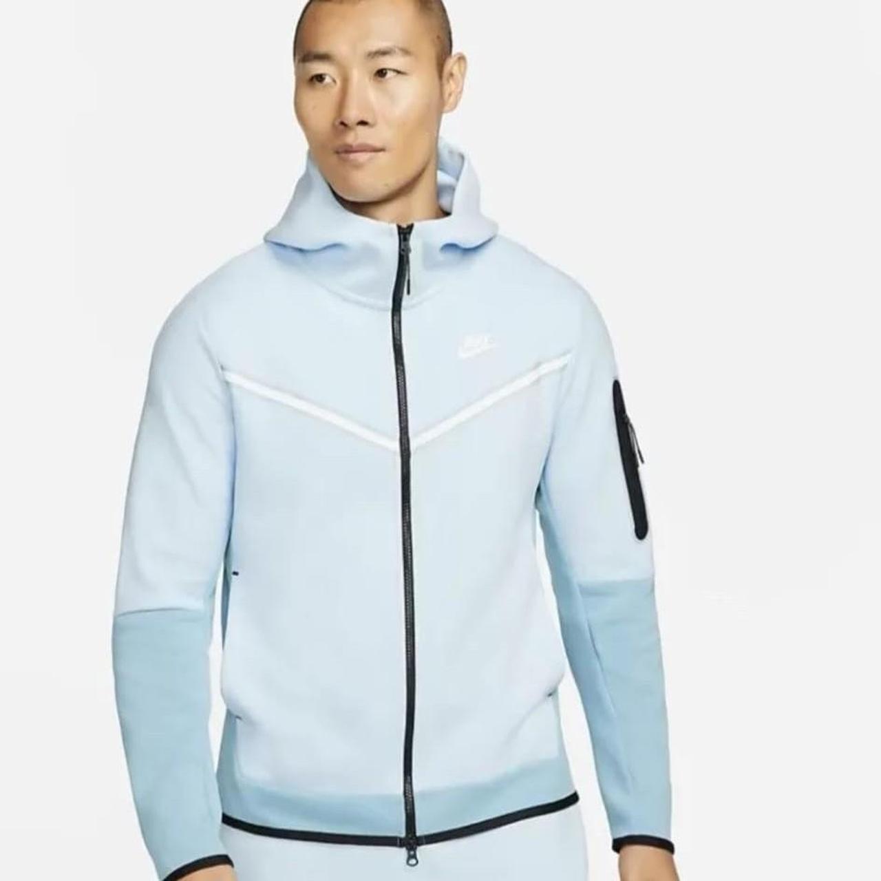 celestine blue nike hoodie