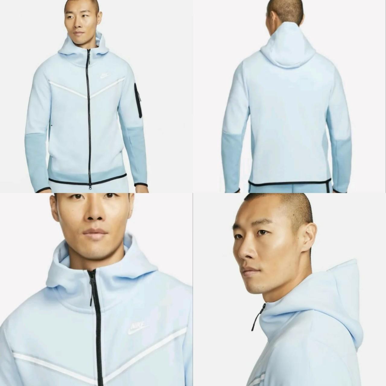 celestine blue nike hoodie