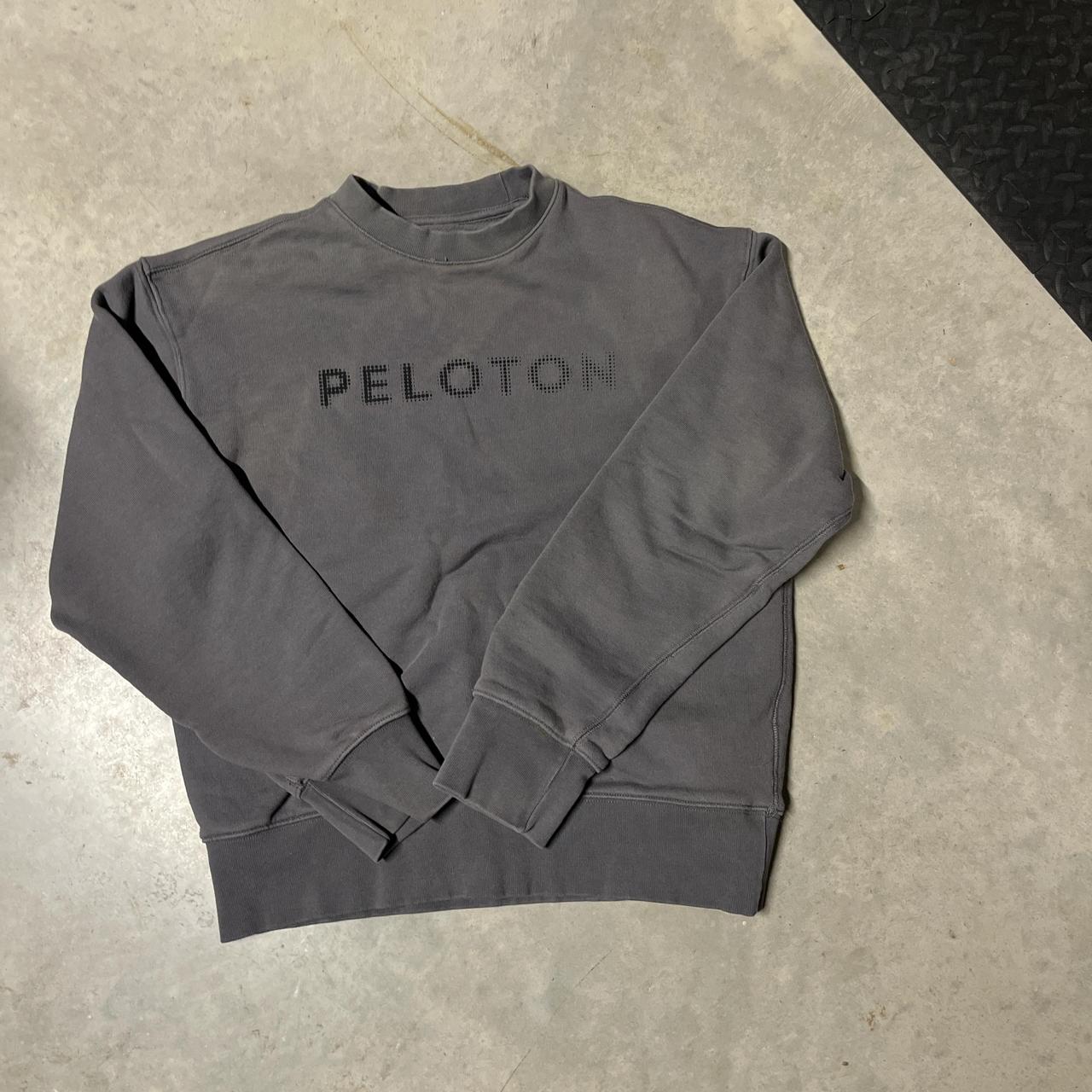 Grey adidas Peloton crewneck Depop