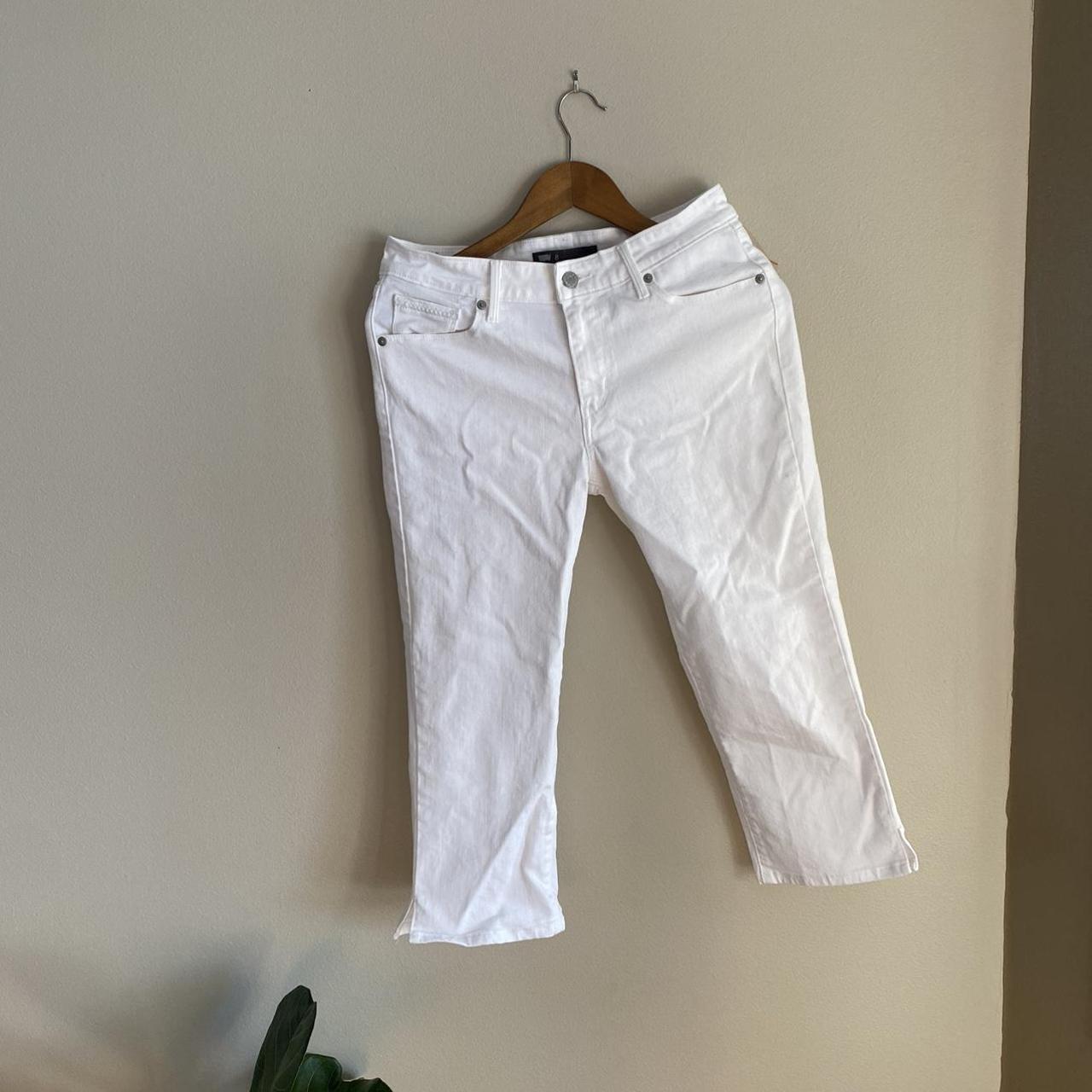 Womens white jean on sale capris