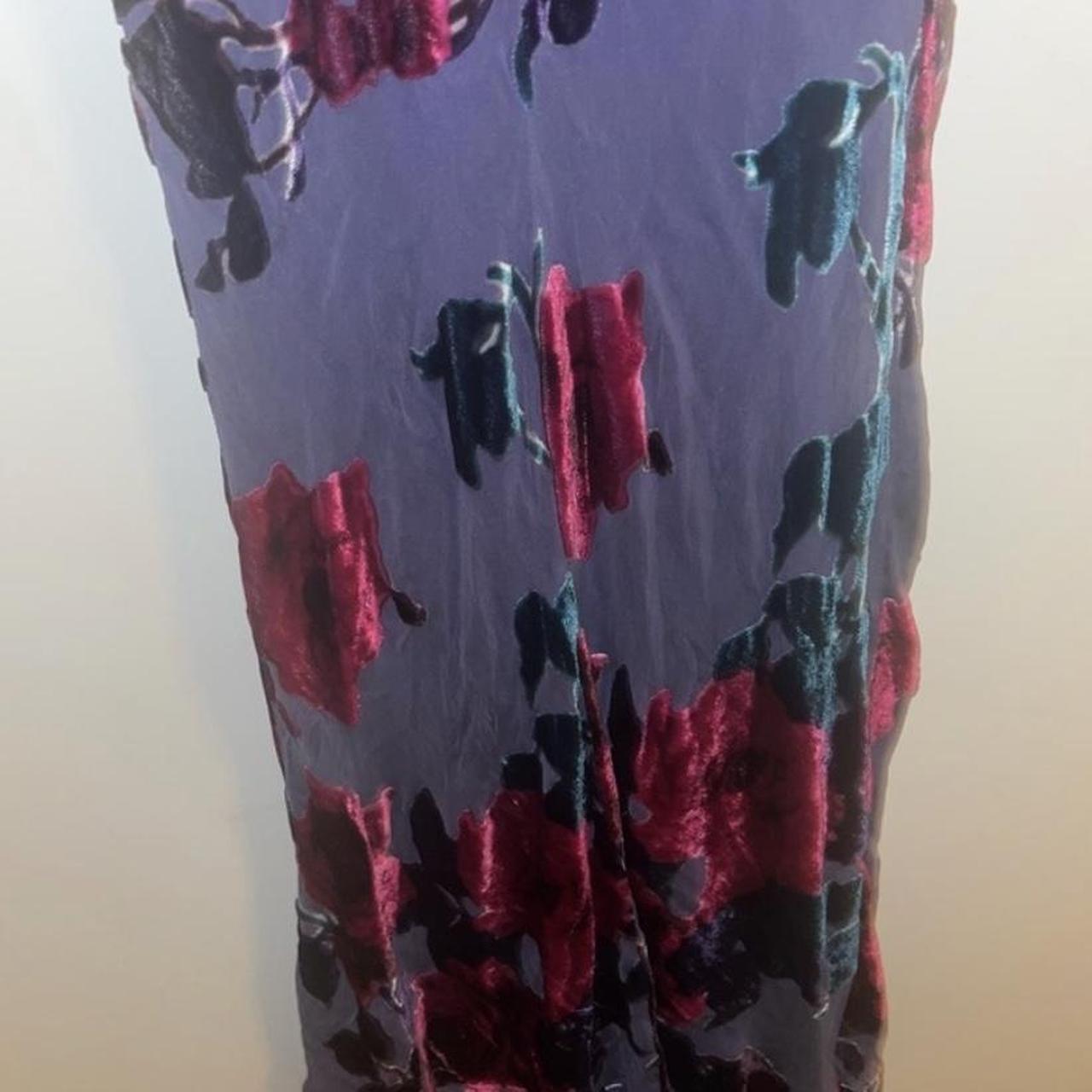 Vintage Betsey Johnson 90s 2000 Y2K Velvet Silk Slip... - Depop