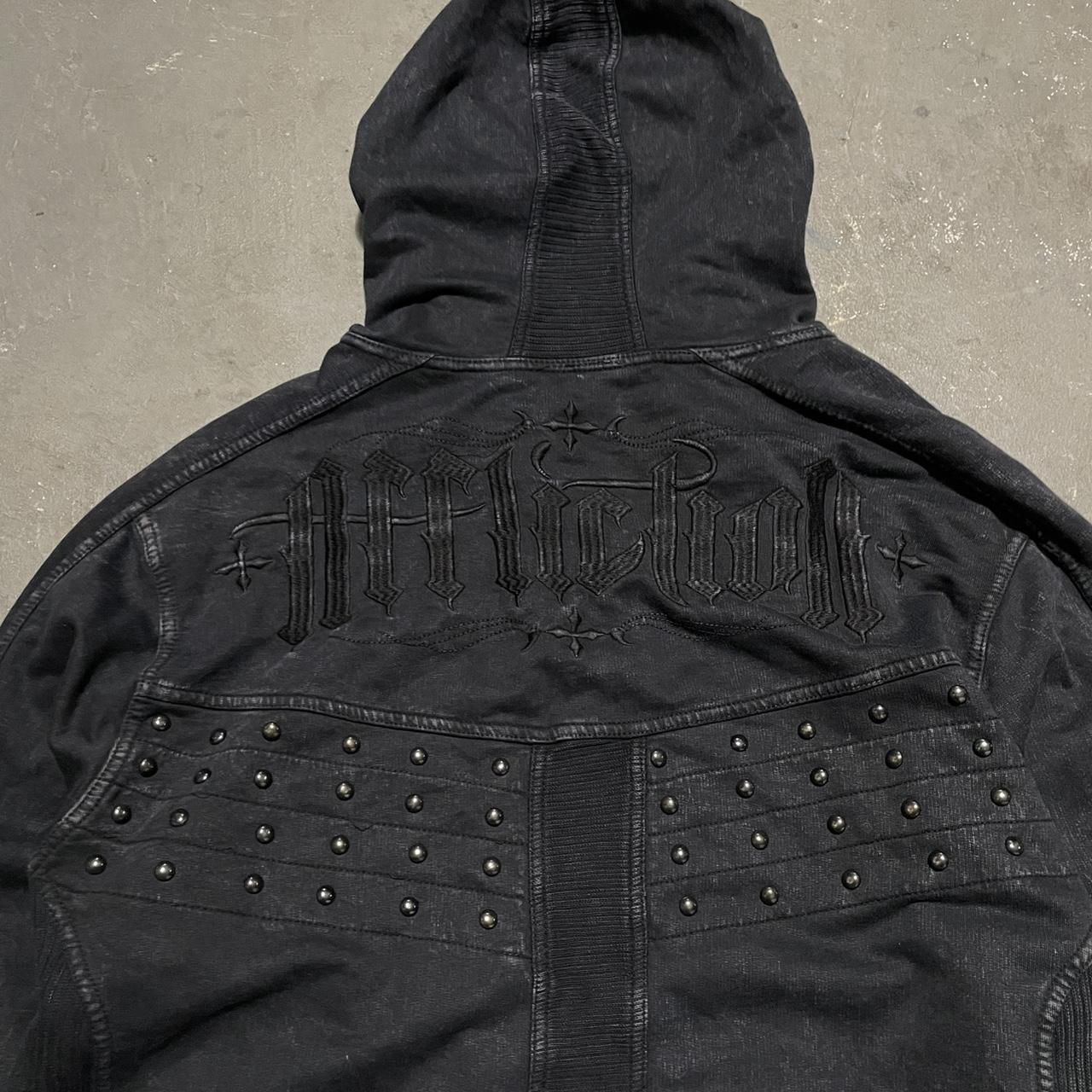 Affliction Men's Black Hoodie (3)