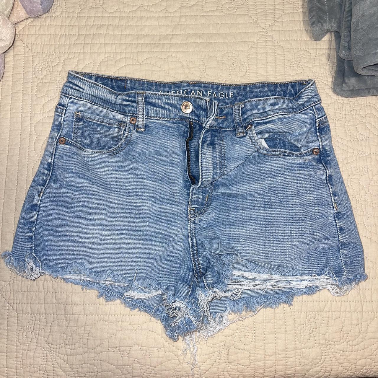 American Eagle Outfitters Women's Blue Shorts | Depop