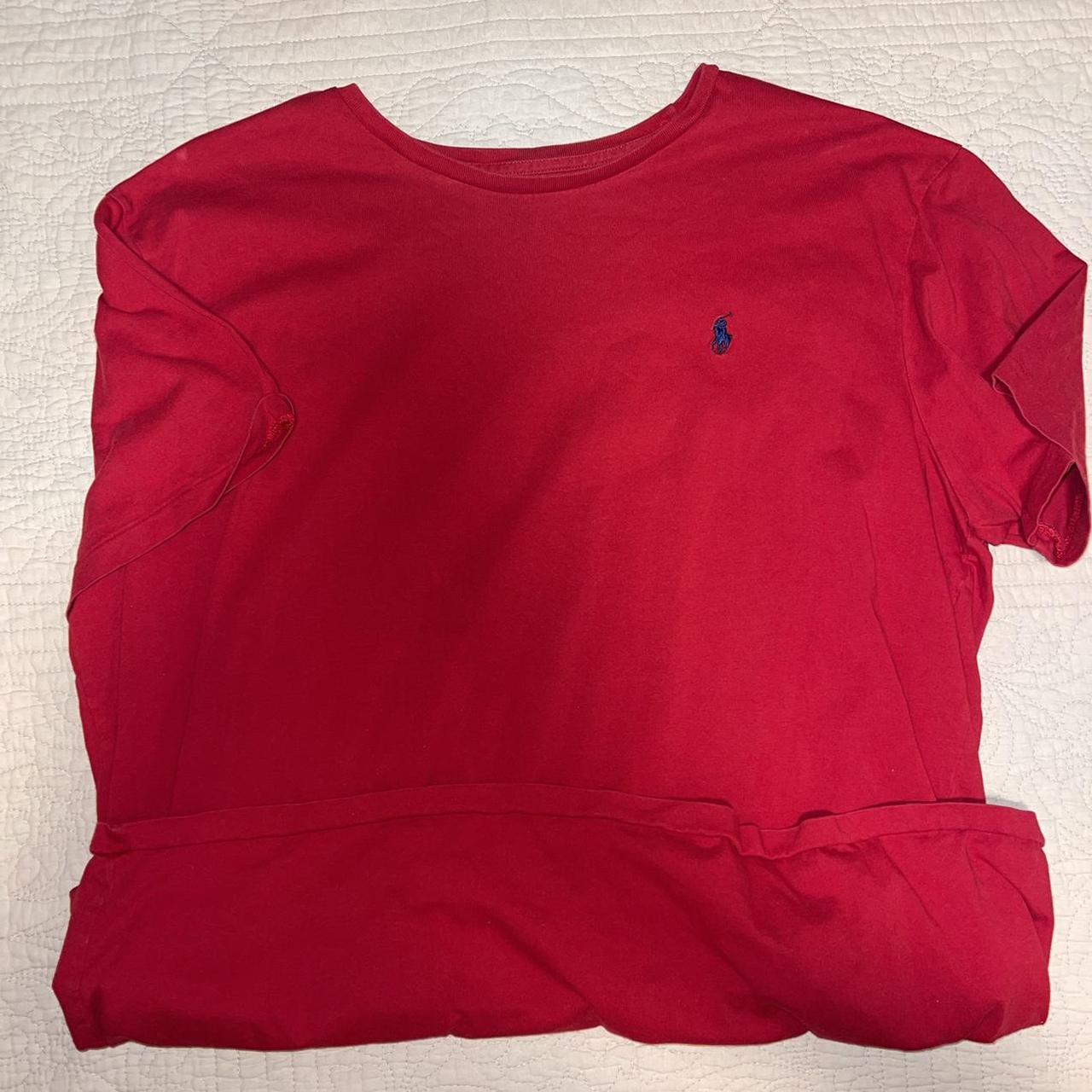 Red Men’s Polo T Shirt PLZ NO PAYPAL - Depop