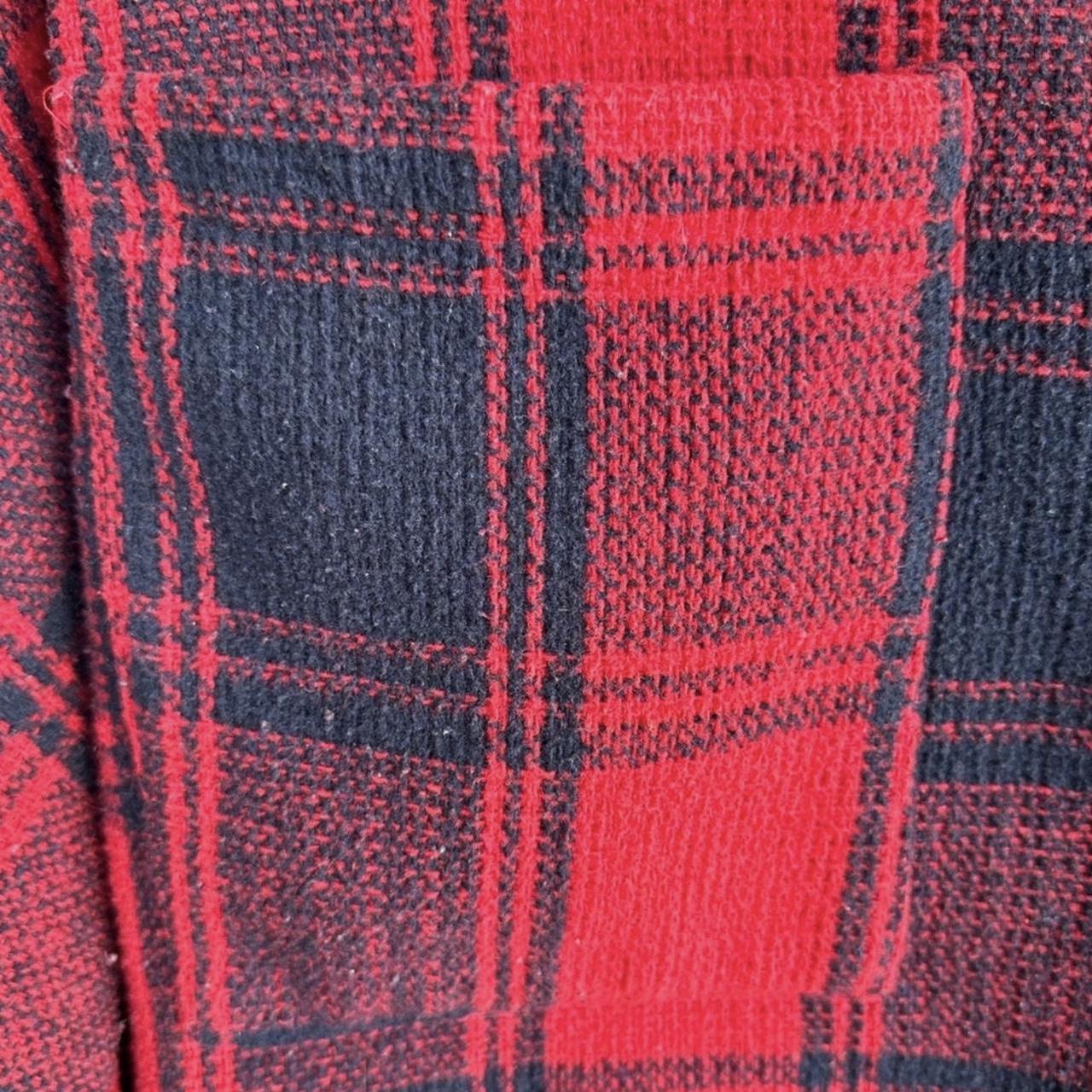 Preloved Women's Polyester Jacket - Red/Navy – Fl… - image 3