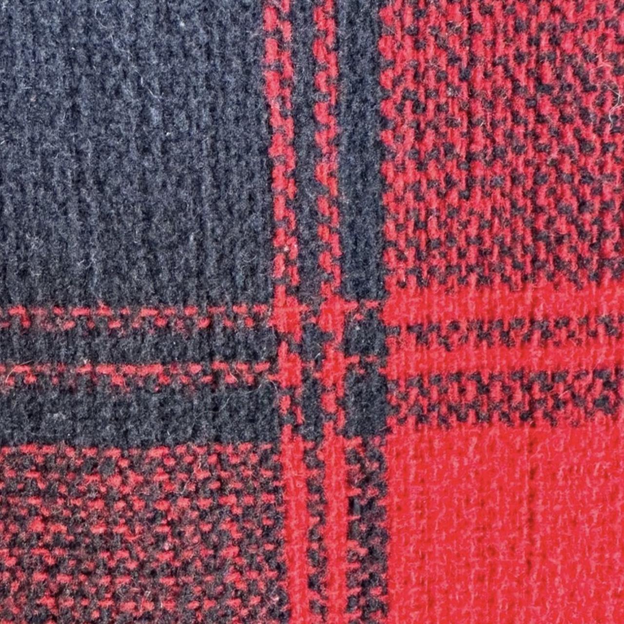 Preloved Women's Polyester Jacket - Red/Navy – Fl… - image 5