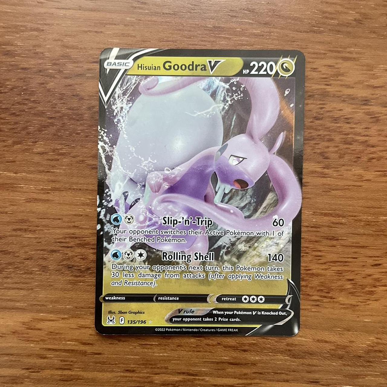 Pokémon Hisuian Goodra V Card Brand new & in... - Depop