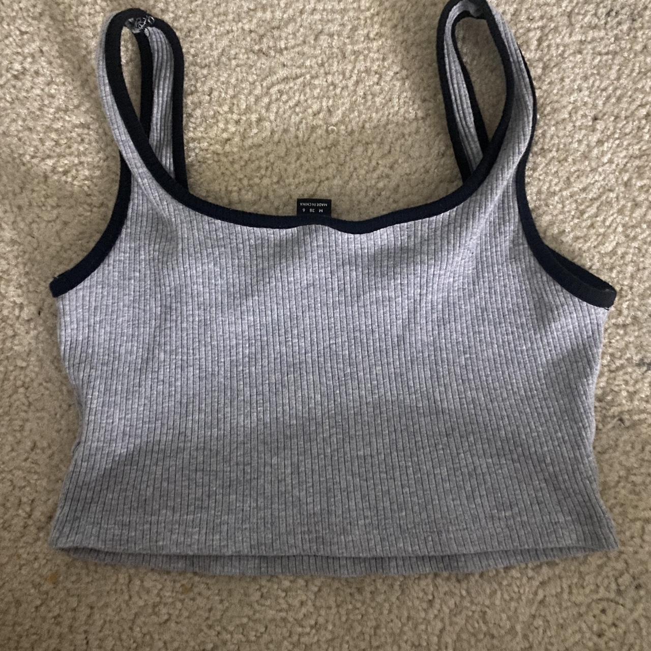 SHEIN Women's Black and Grey Vest | Depop