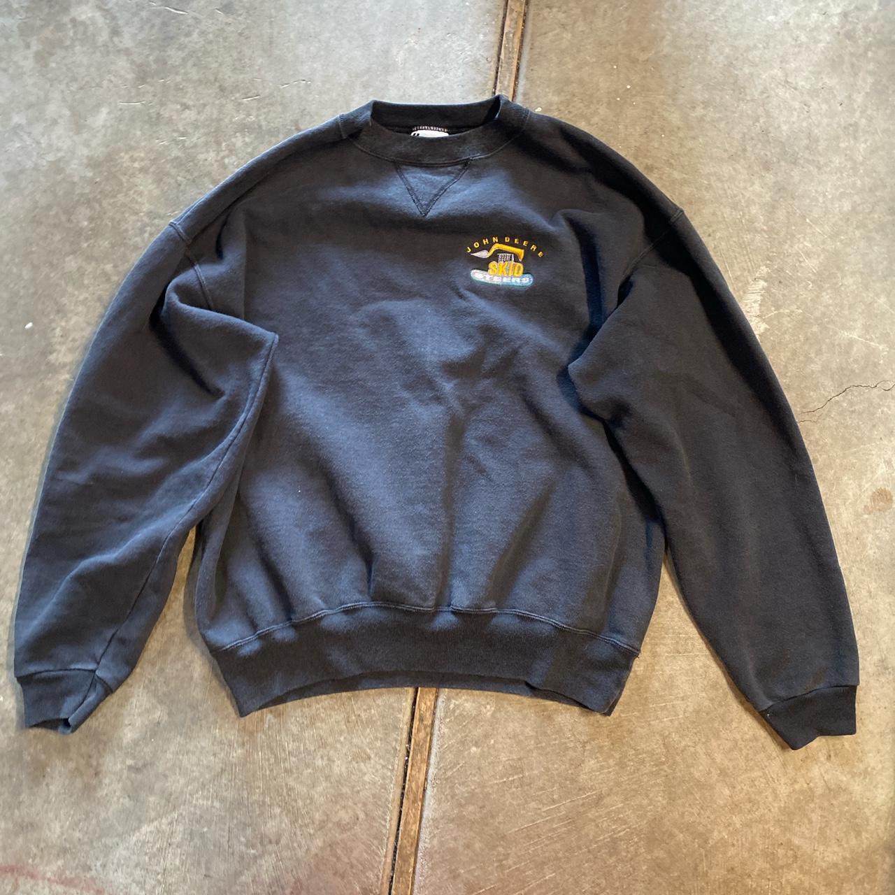 vintage men’s john deere crewneck sweatshirt... - Depop